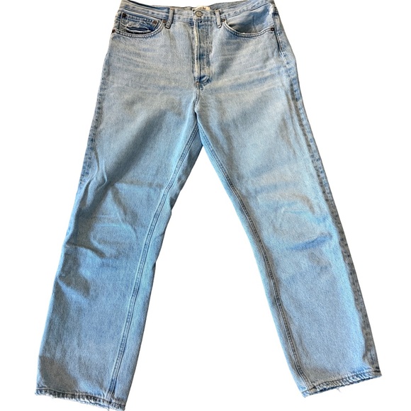 Agolde Denim - Agolde Light Blue Straight Jeans